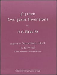 15 TWO PART INVENTIONS SAX DUET cover